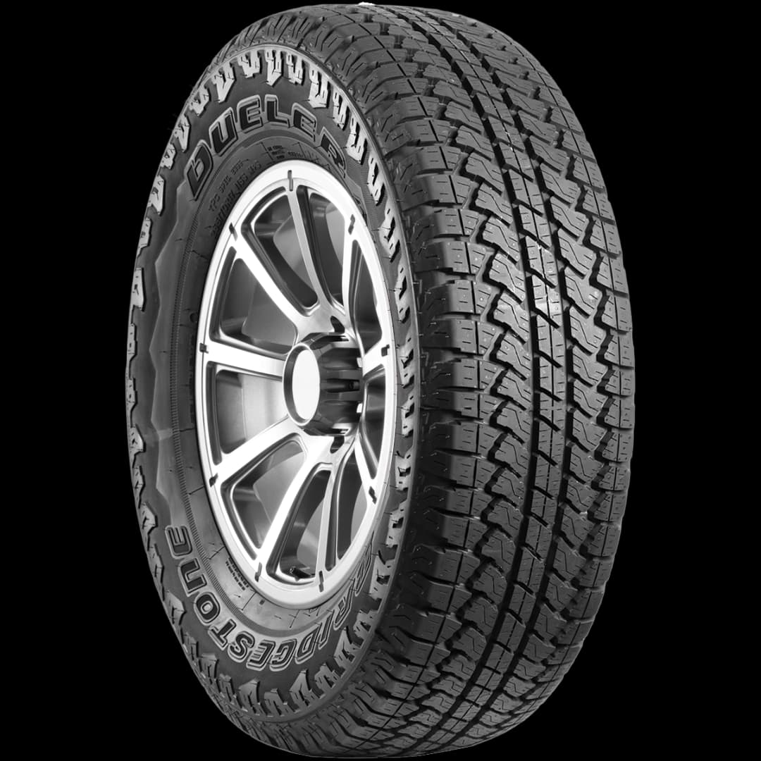 Bridgestone Dueler A/T RH-S 17" angled tire