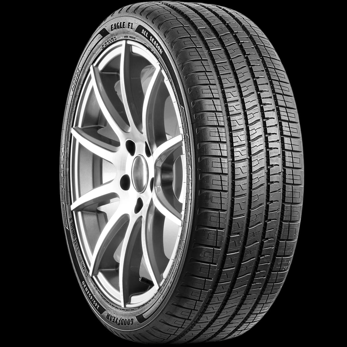 Goodyear Eagle F1 All Season 20" angled tire