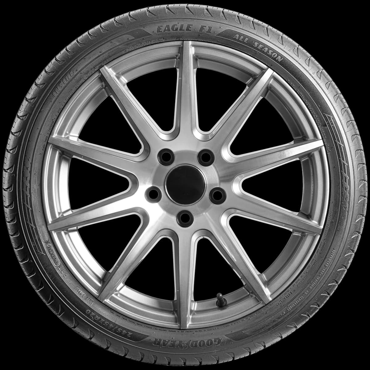 Goodyear Eagle F1 All Season 20" side tire