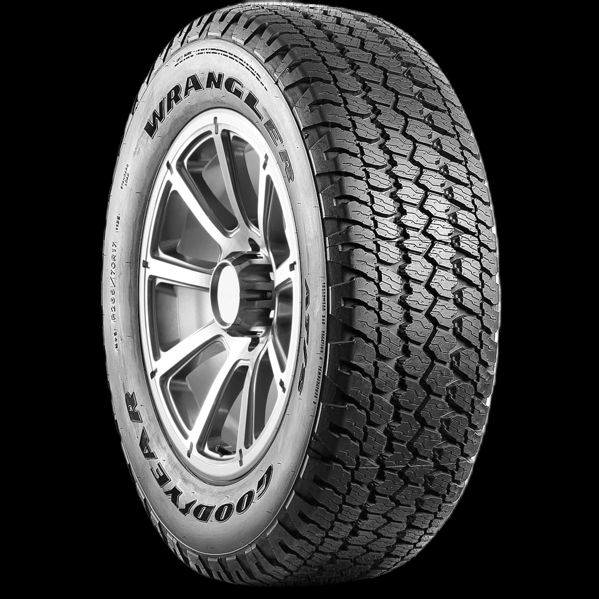Goodyear Wrangler AT/S 17" angled tire