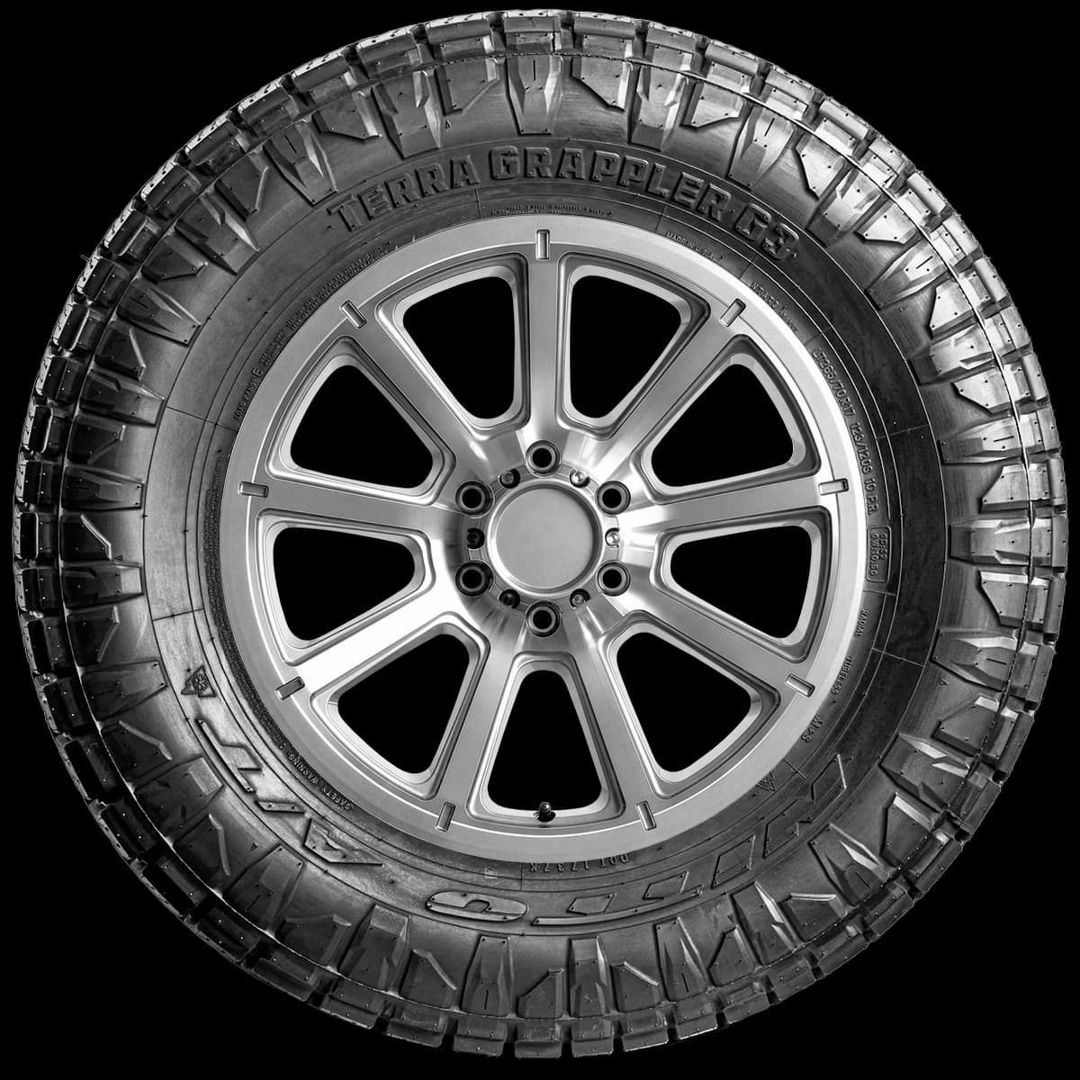 Nitto Terra Grappler G3 17" side tire