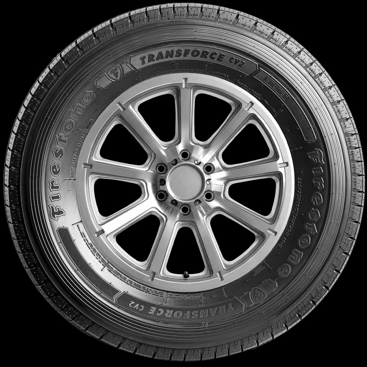 Firestone Transforce CV2 17" side tire