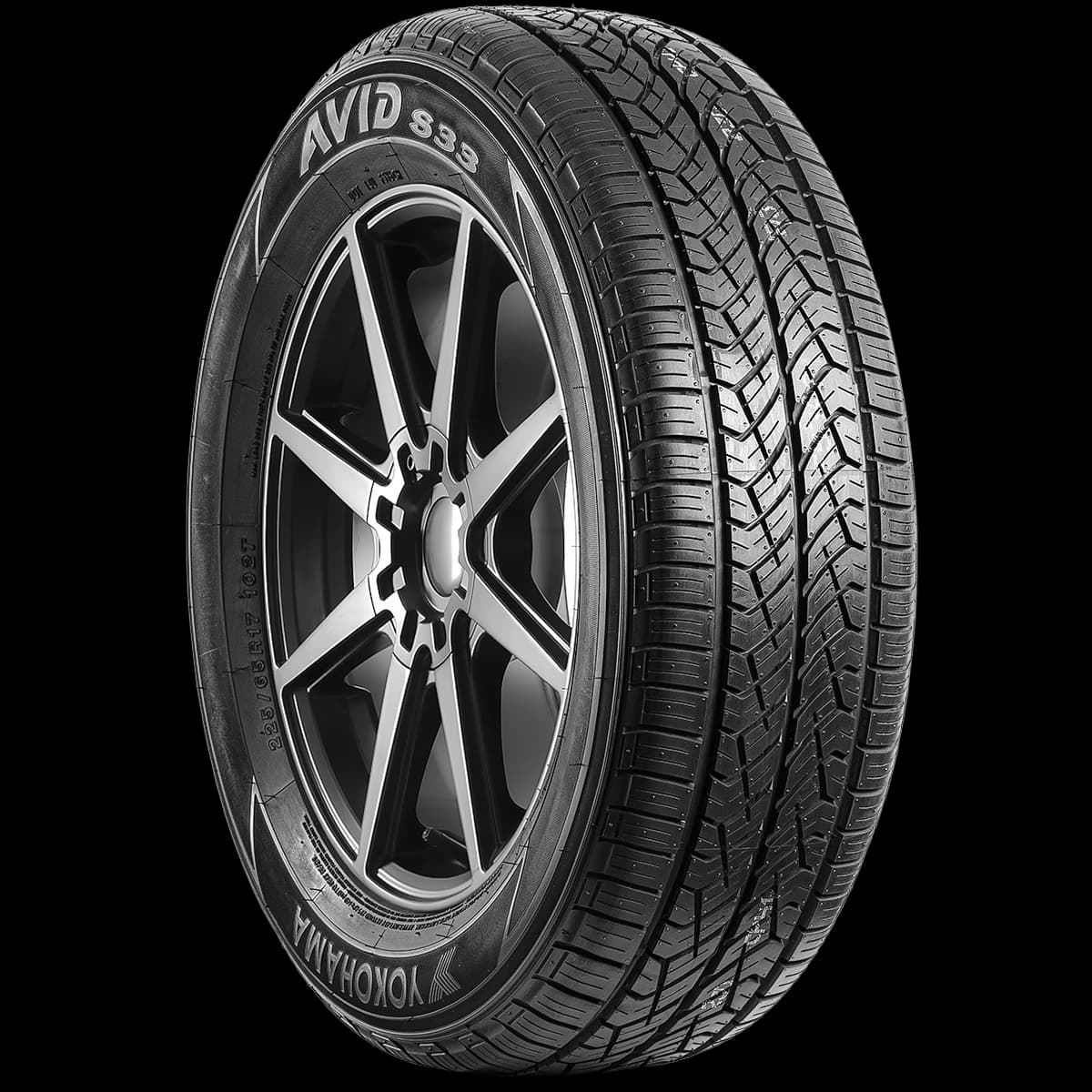 Yokohama Avid S33B 17" angled tire