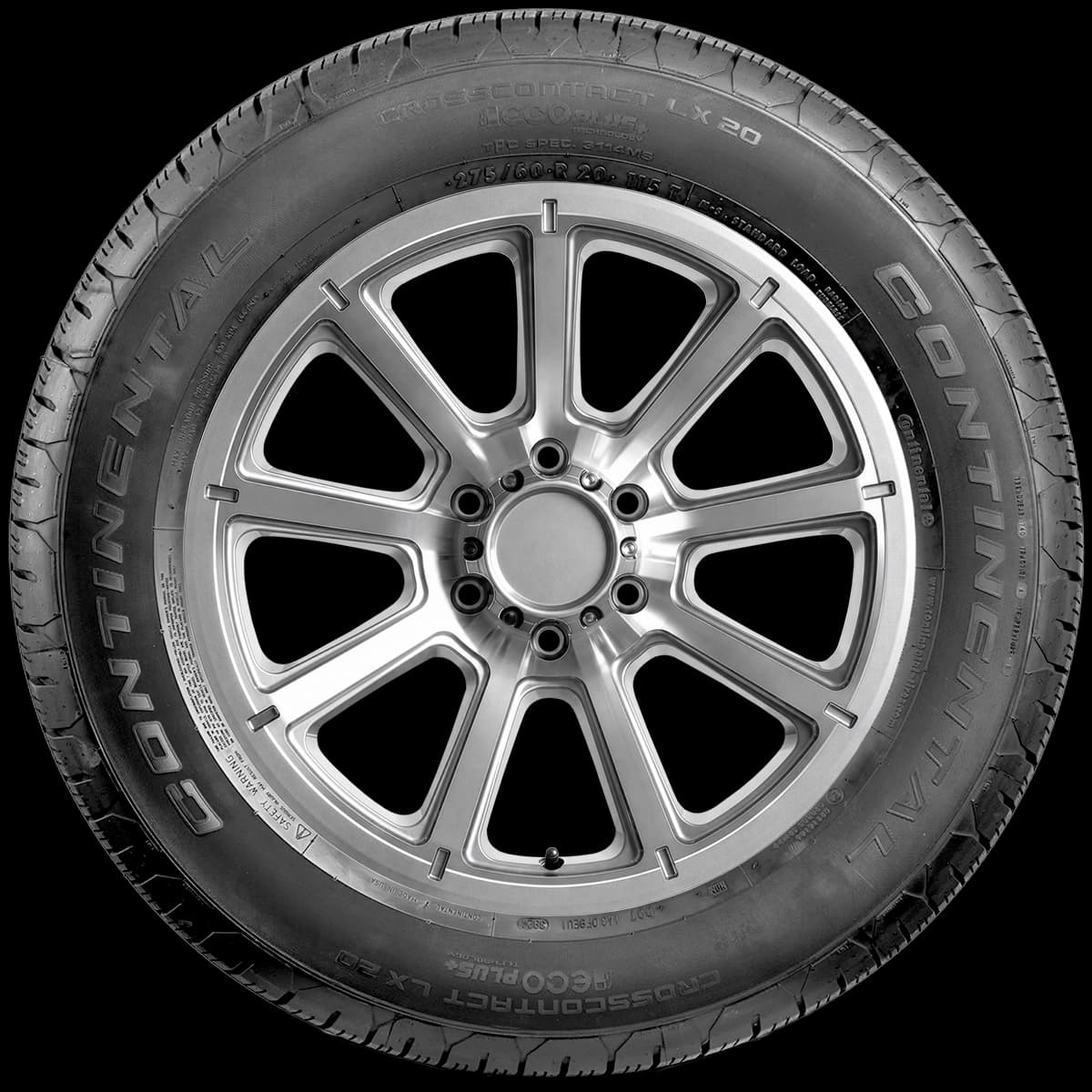 Continental CrossContact LX20 with Eco Plus Technology 20" side tire