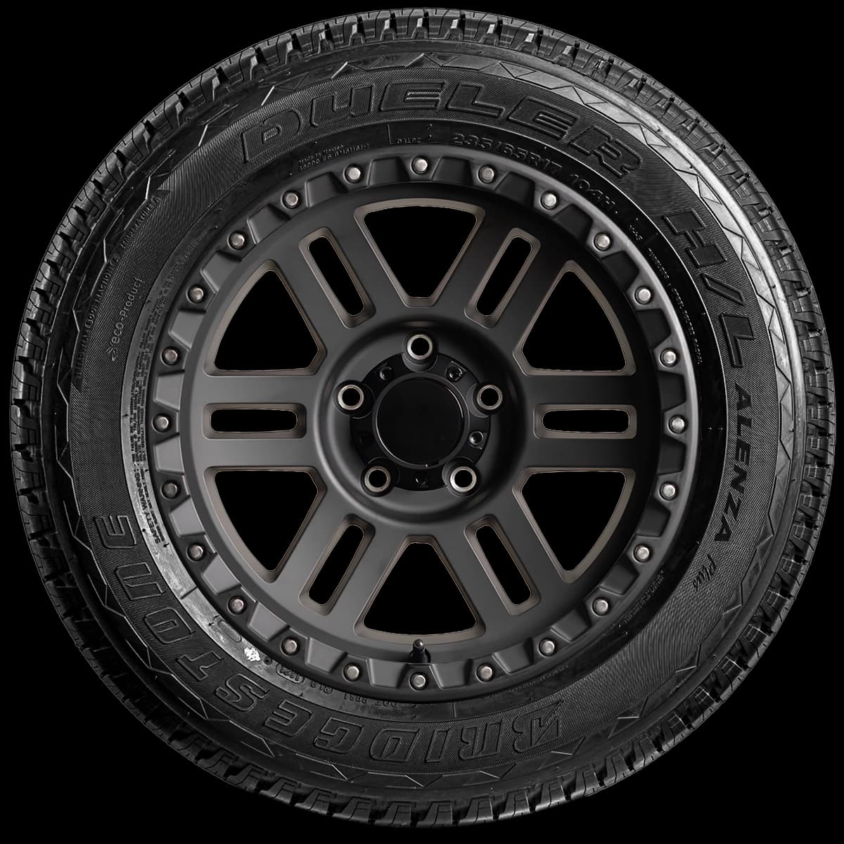 Bridgestone Dueler HL Alenza Plus 17" side tire