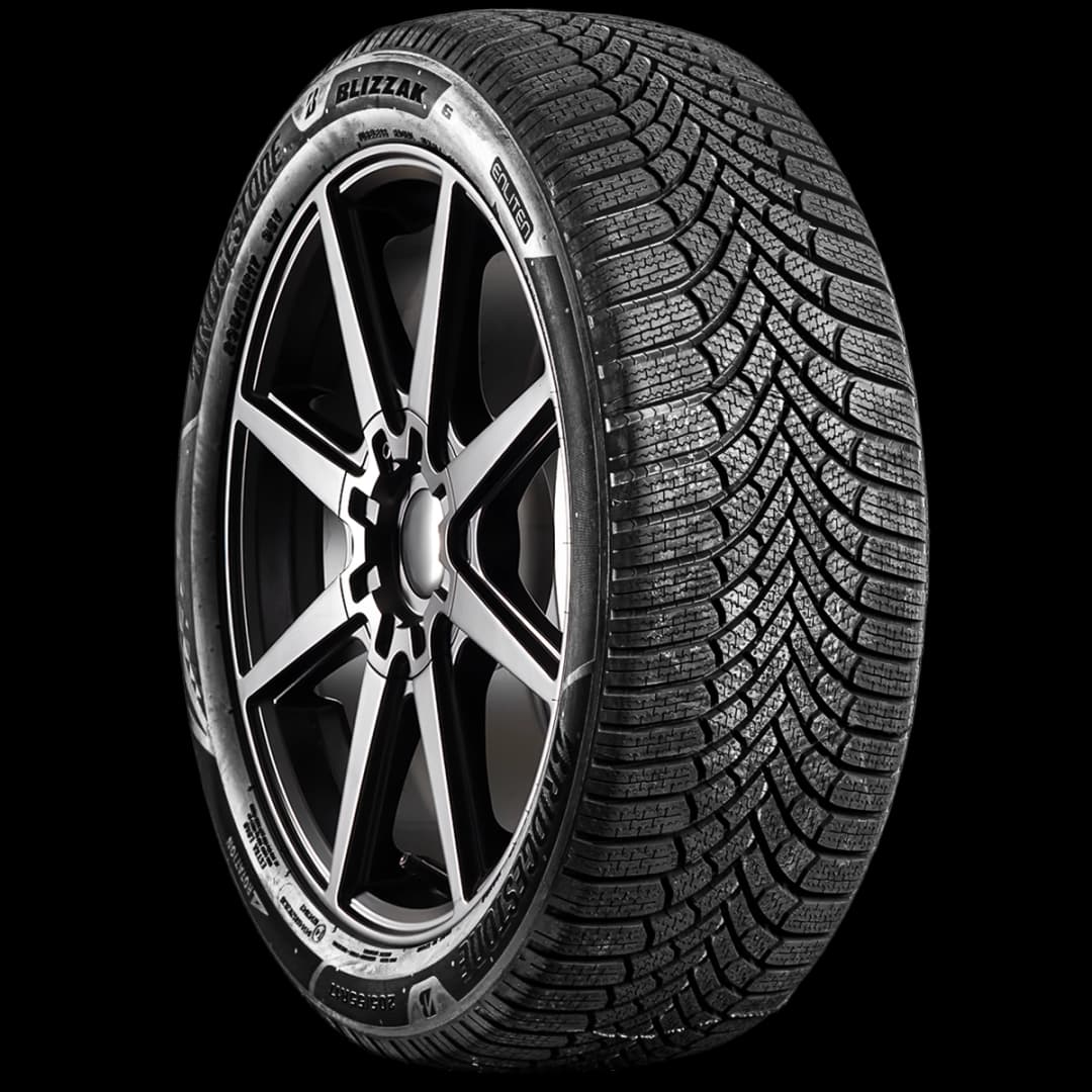 Bridgestone Blizzak 6 17" angled tire