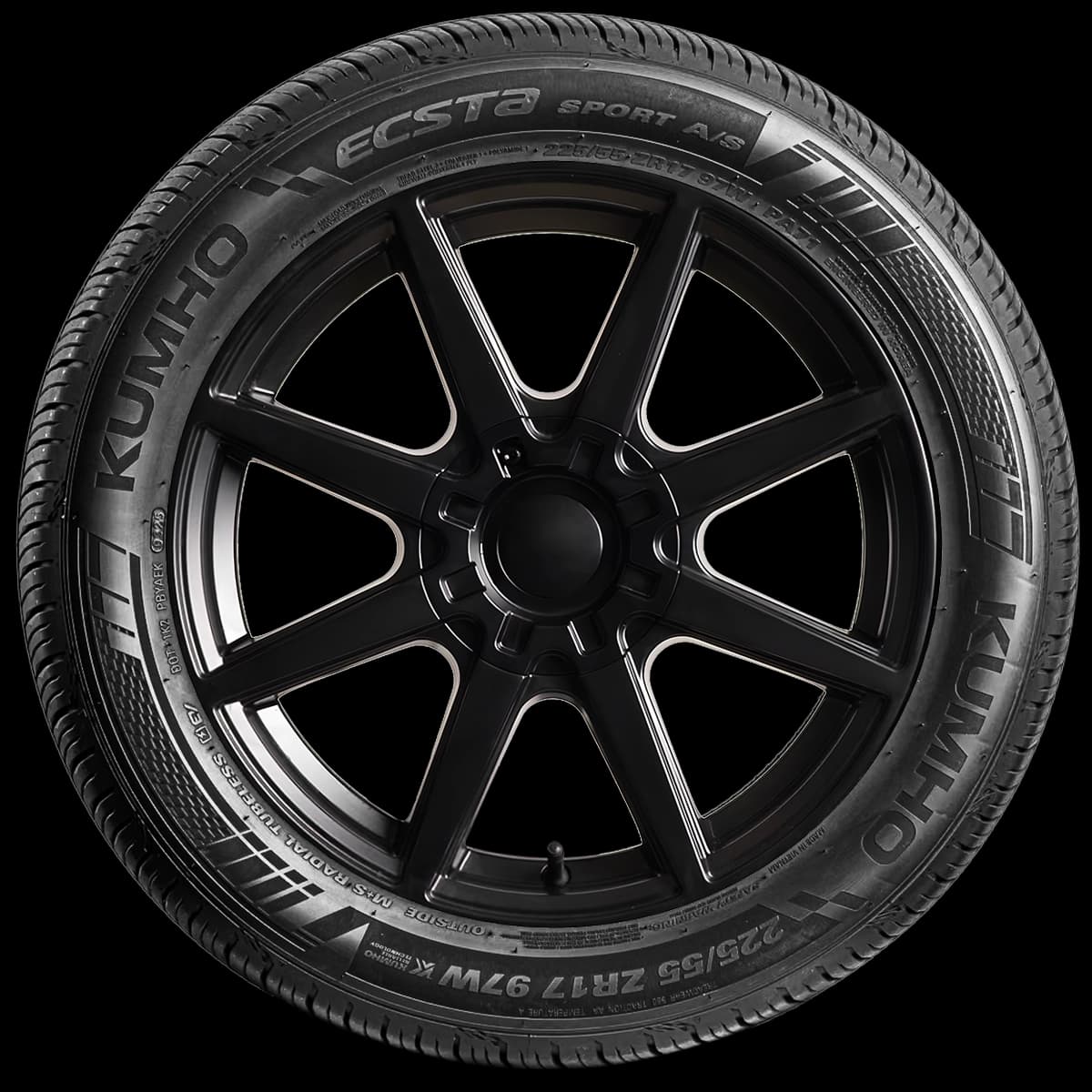 Kumho Ecsta Sport AS PA71 17" side tire