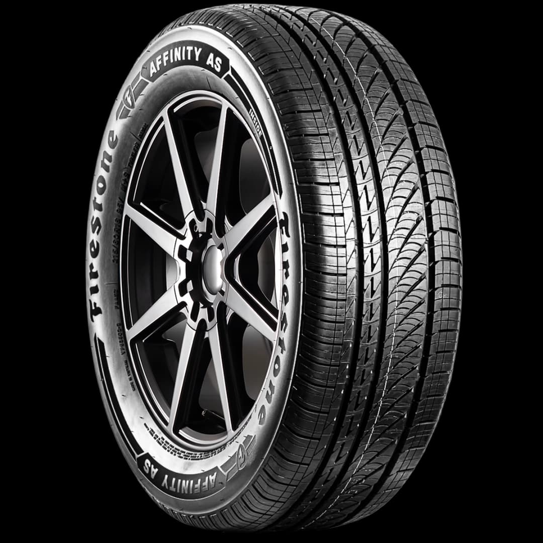 Firestone Affinity AS 17" angled tire