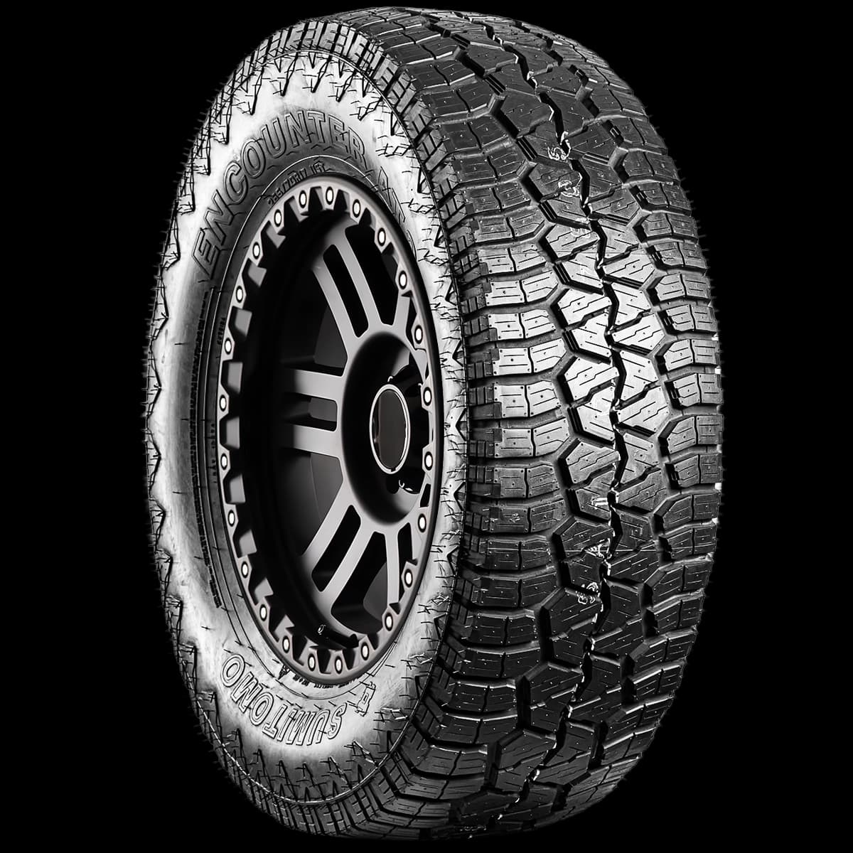 Sumitomo Encounter AT2 17" angled tire