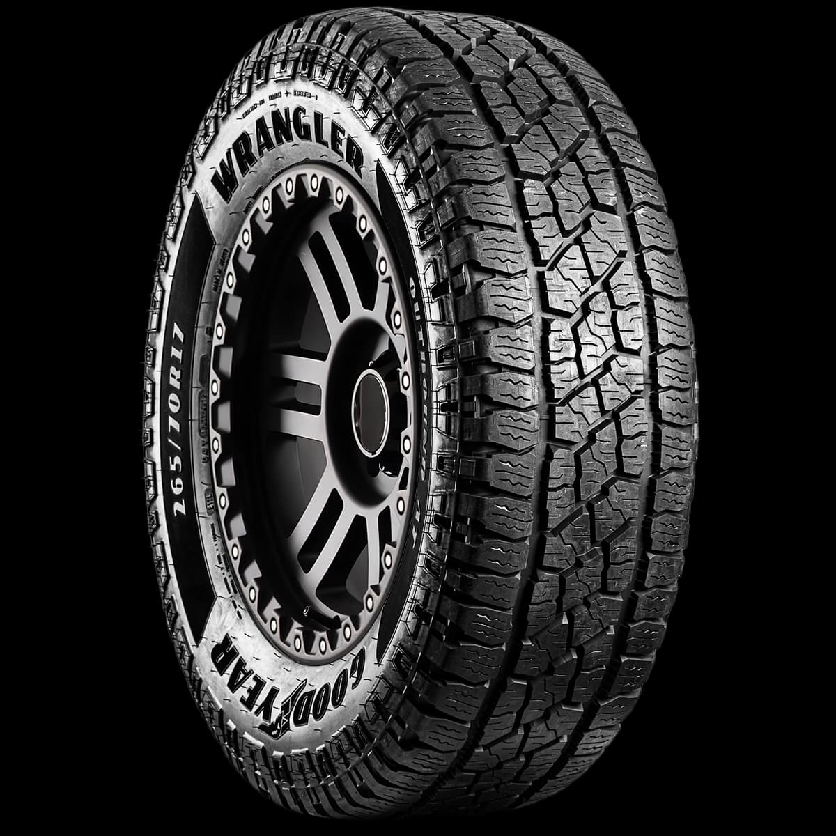 Goodyear Wrangler Outbound AT 17" angled tire