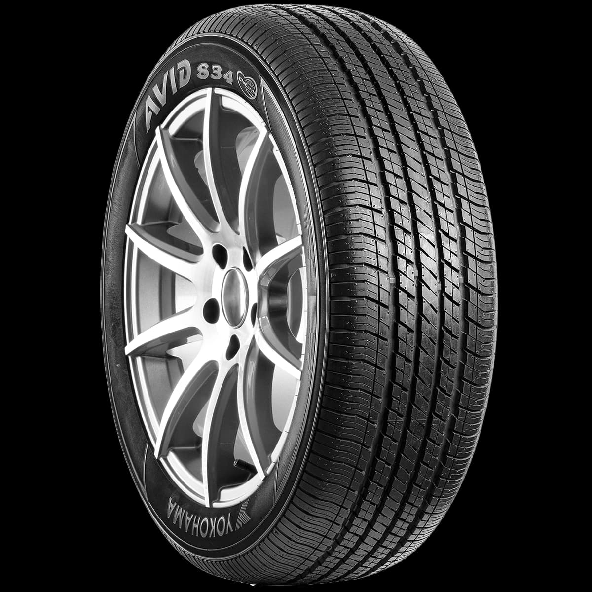 Yokohama BluEarth S34 17" angled tire