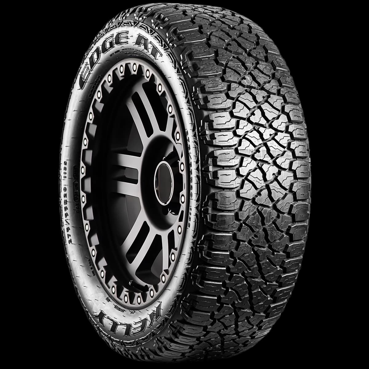 Kelly Edge All Terrain (Kelly is a Goodyear Brand) 20" angled tire