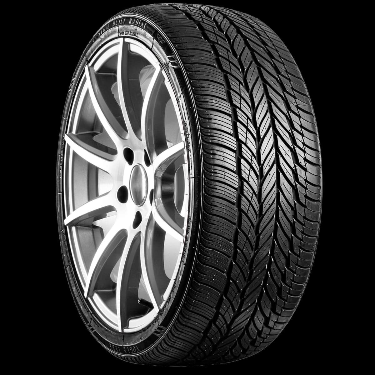 Vogue Custom Built Gold Stripe 20" angled tire