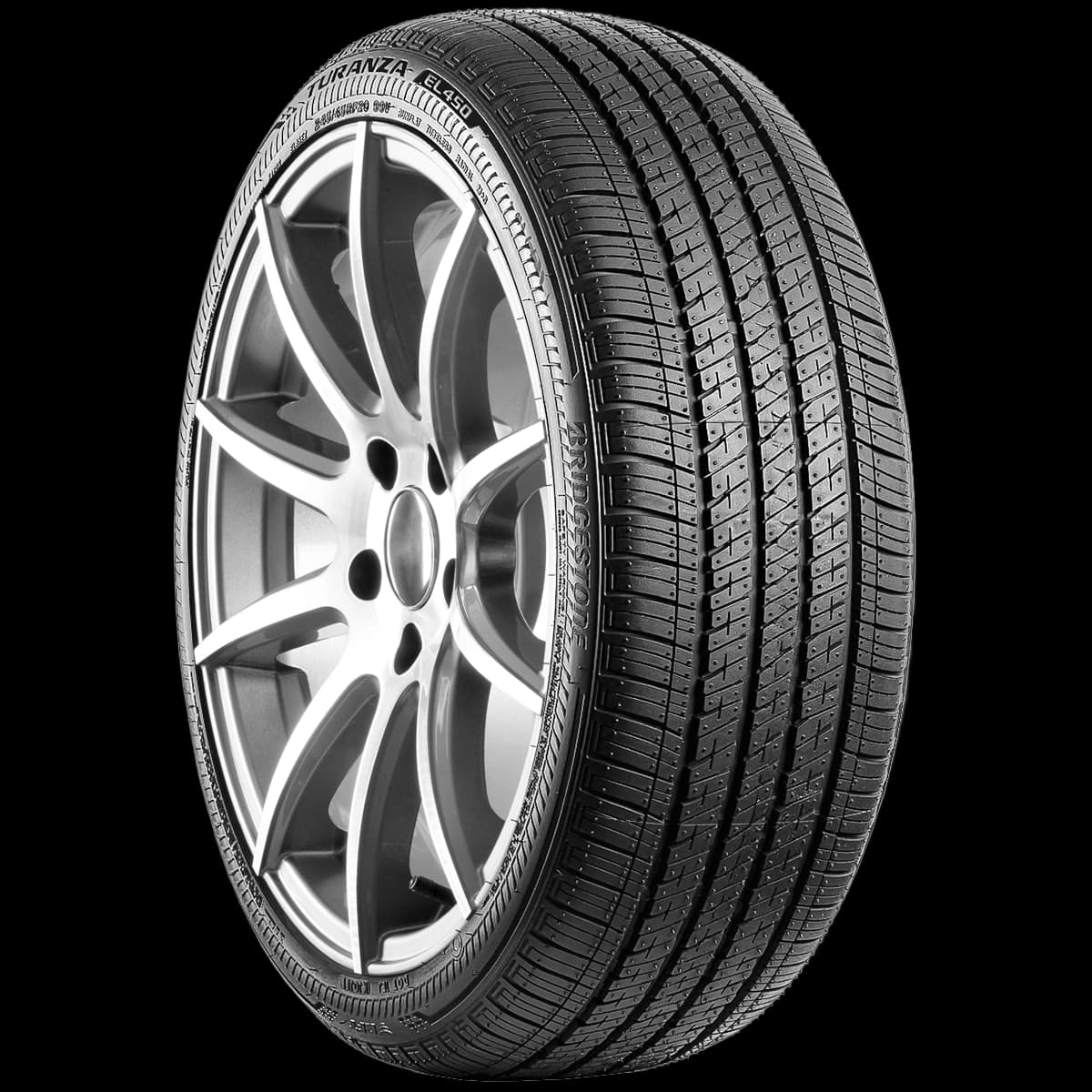 Bridgestone Turanza EL450 20" angled tire