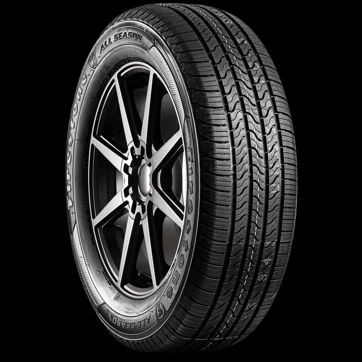 Firestone All Season 17" angled tire