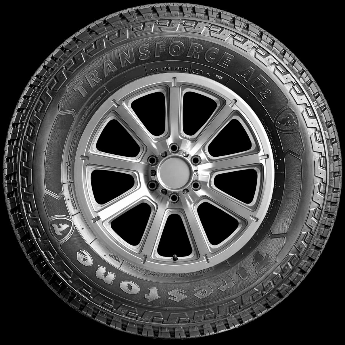 Firestone Transforce AT2 17" side tire