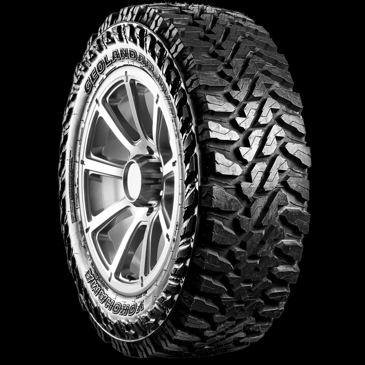 Yokohama Geolandar MT G003 20" angled tire