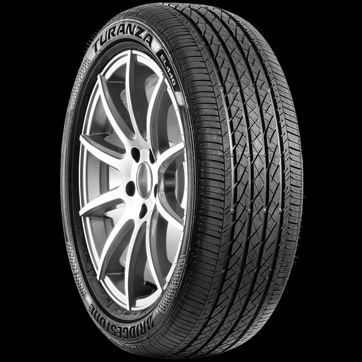 Bridgestone Turanza EL440 17" angled tire