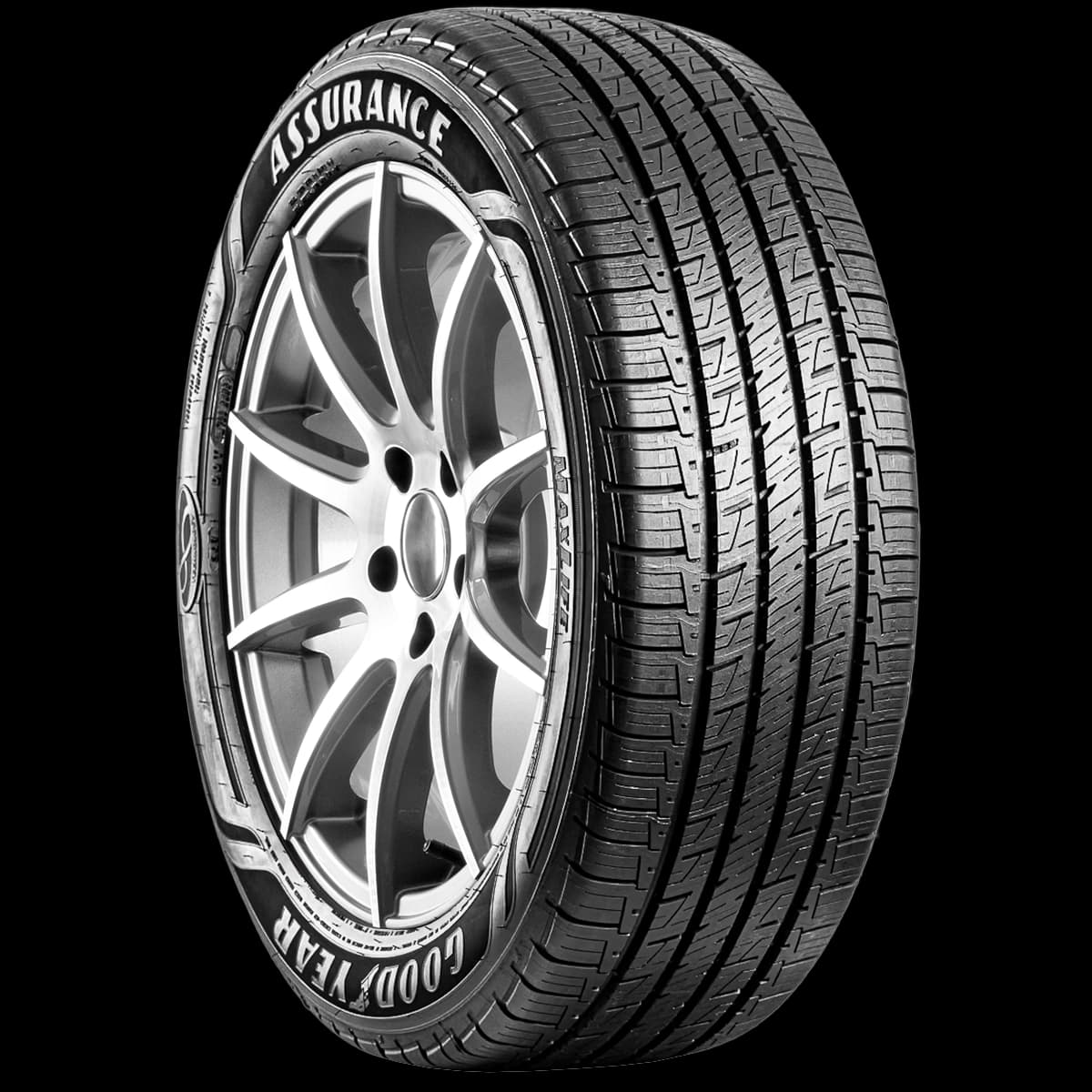 Goodyear Assurance Maxlife 17" angled tire