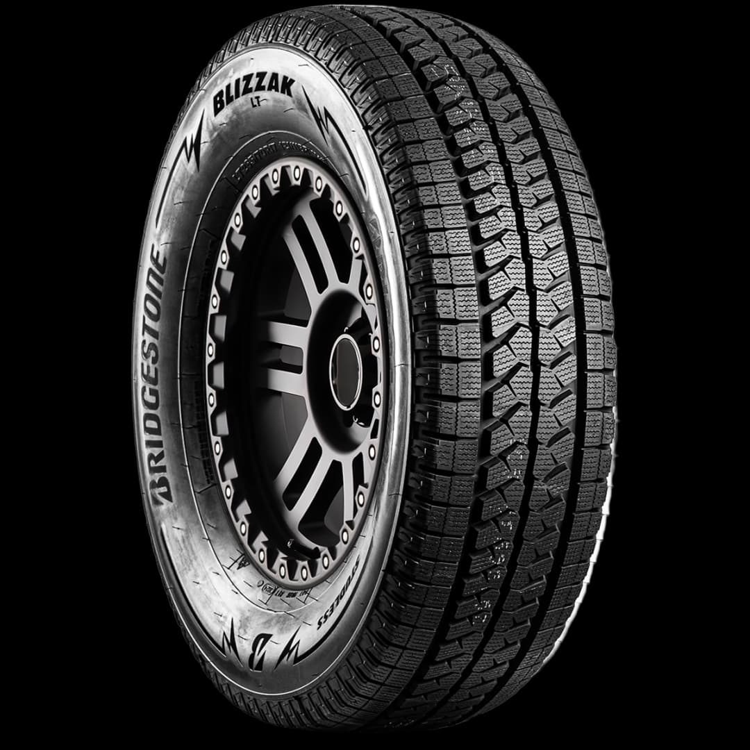 Bridgestone Blizzak LT 17" angled tire