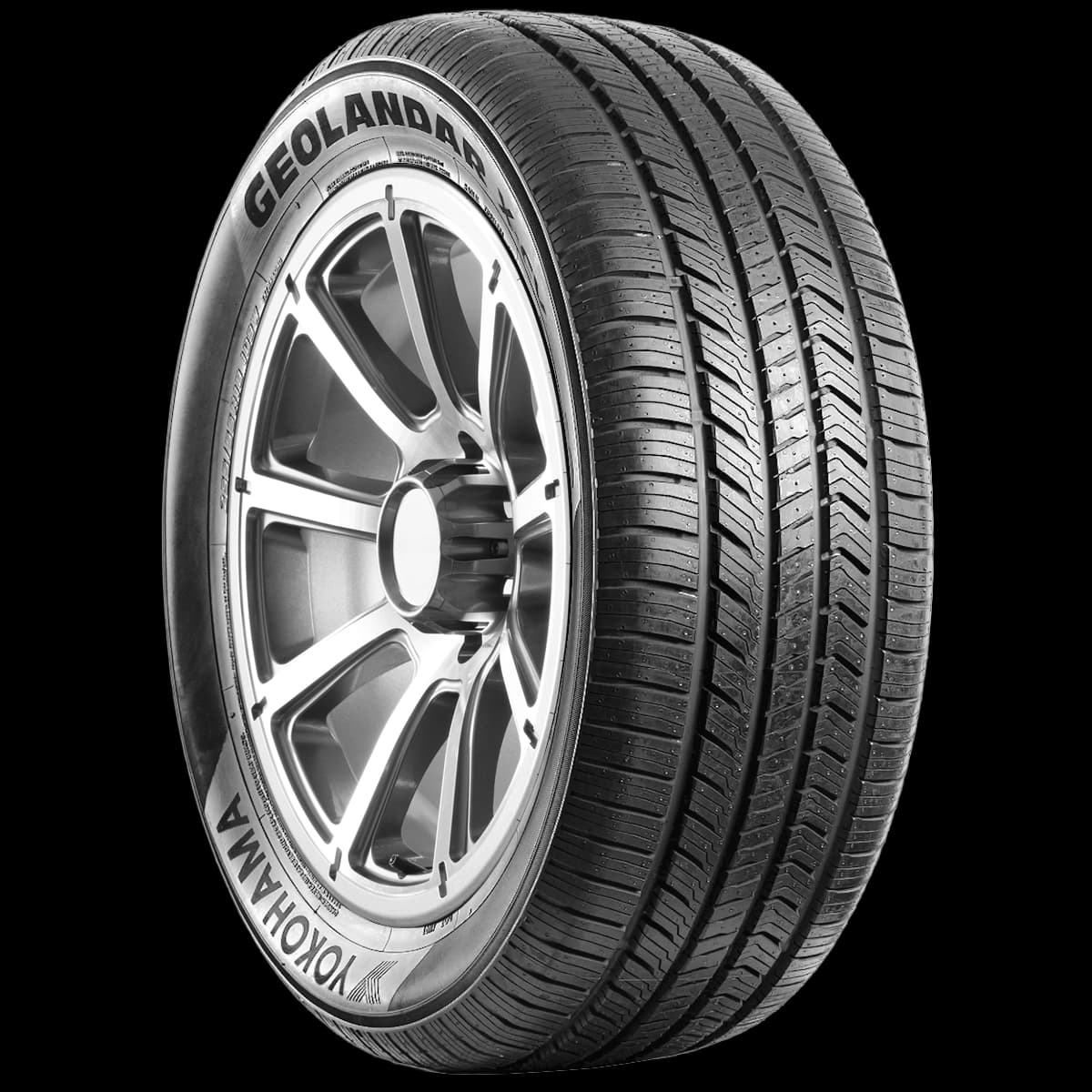 Yokohama Geolandar X-CV 17" angled tire