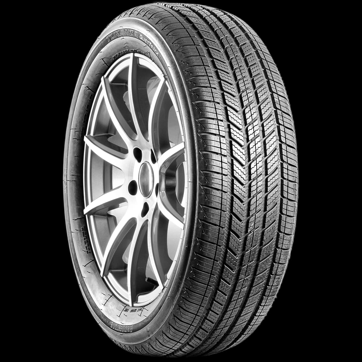 Bridgestone Turanza Quiettrack 17" angled tire