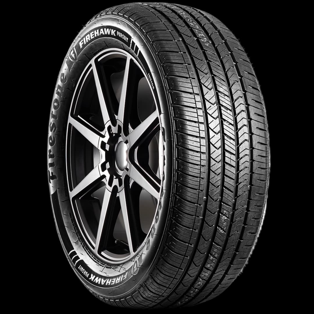 Firestone Firehawk Pursuit 17" angled tire