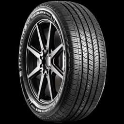 Firestone Firehawk Pursuit 17" angled tire