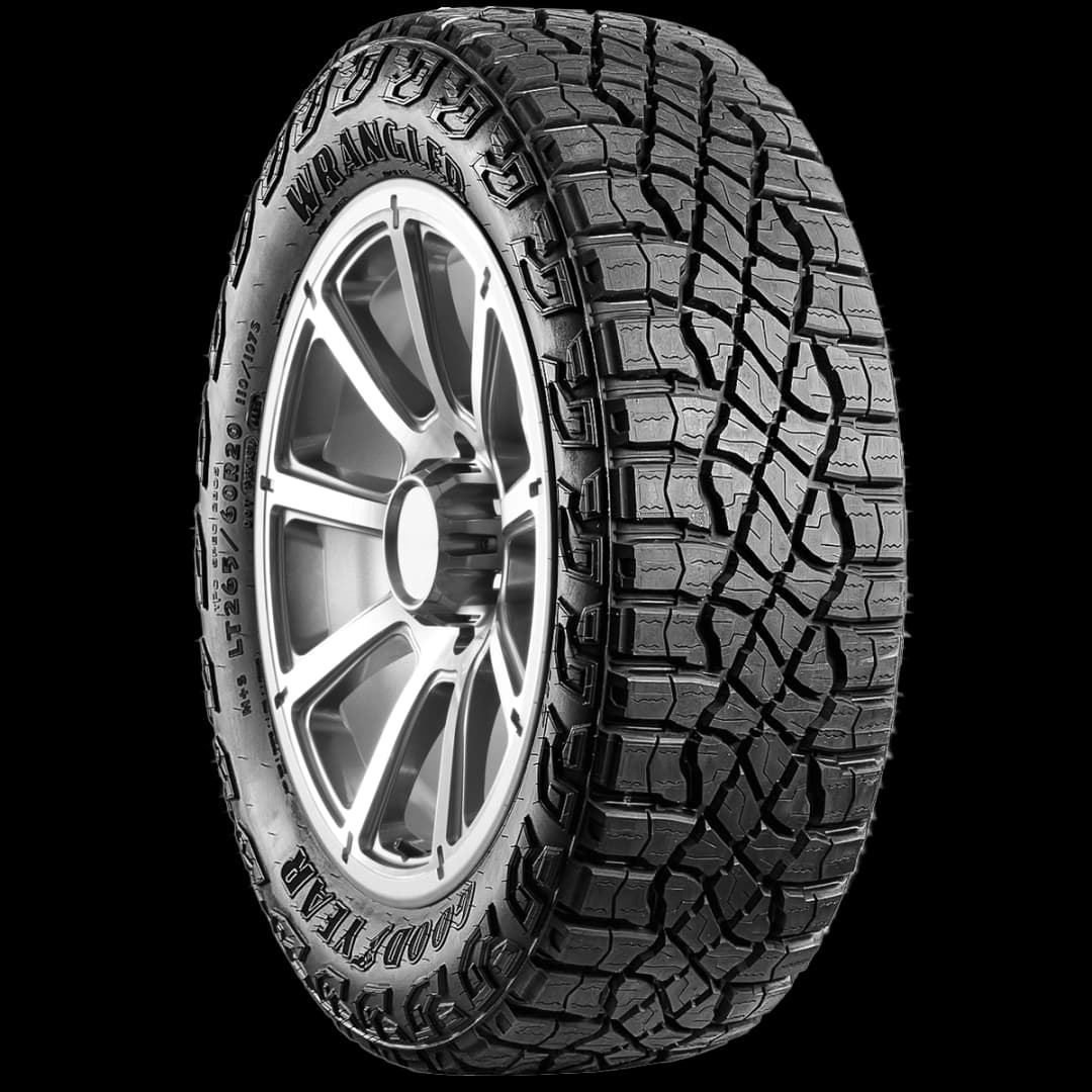 Goodyear Wrangler Territory MT 20" angled tire