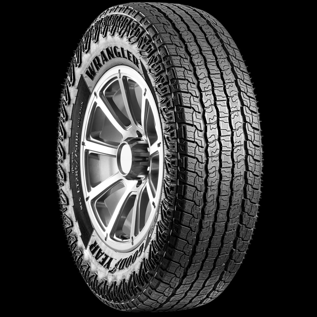 Goodyear Wrangler Territory AT 17" angled tire