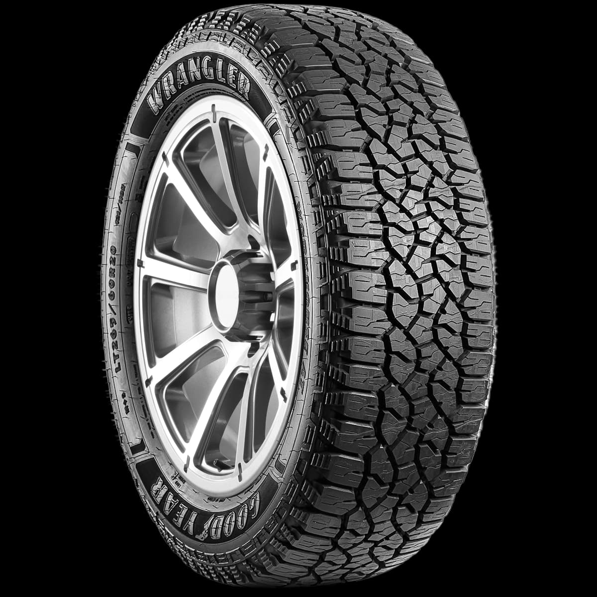 Goodyear Wrangler Workhorse AT 20" angled tire