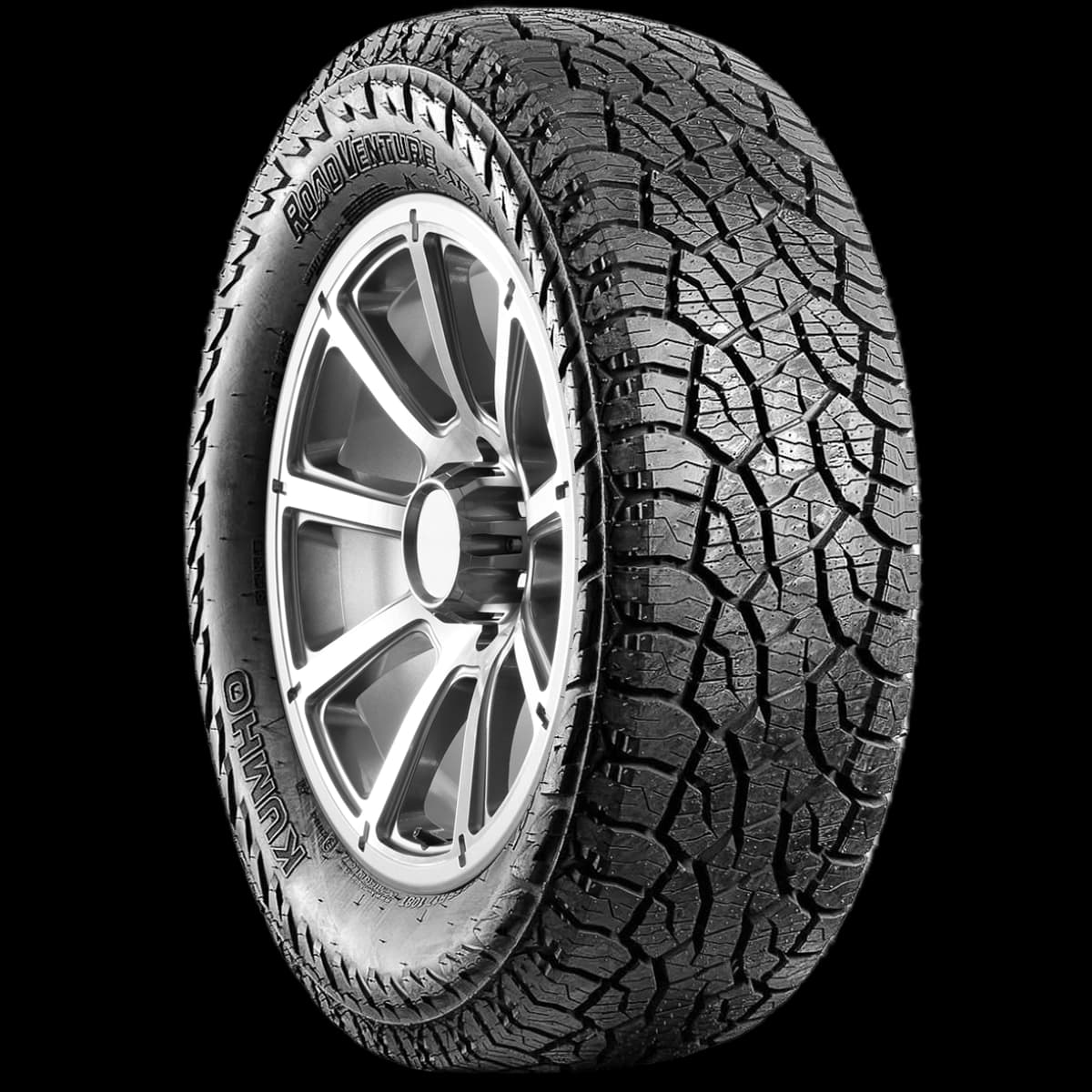Kumho Road Venture AT52 17" angled tire