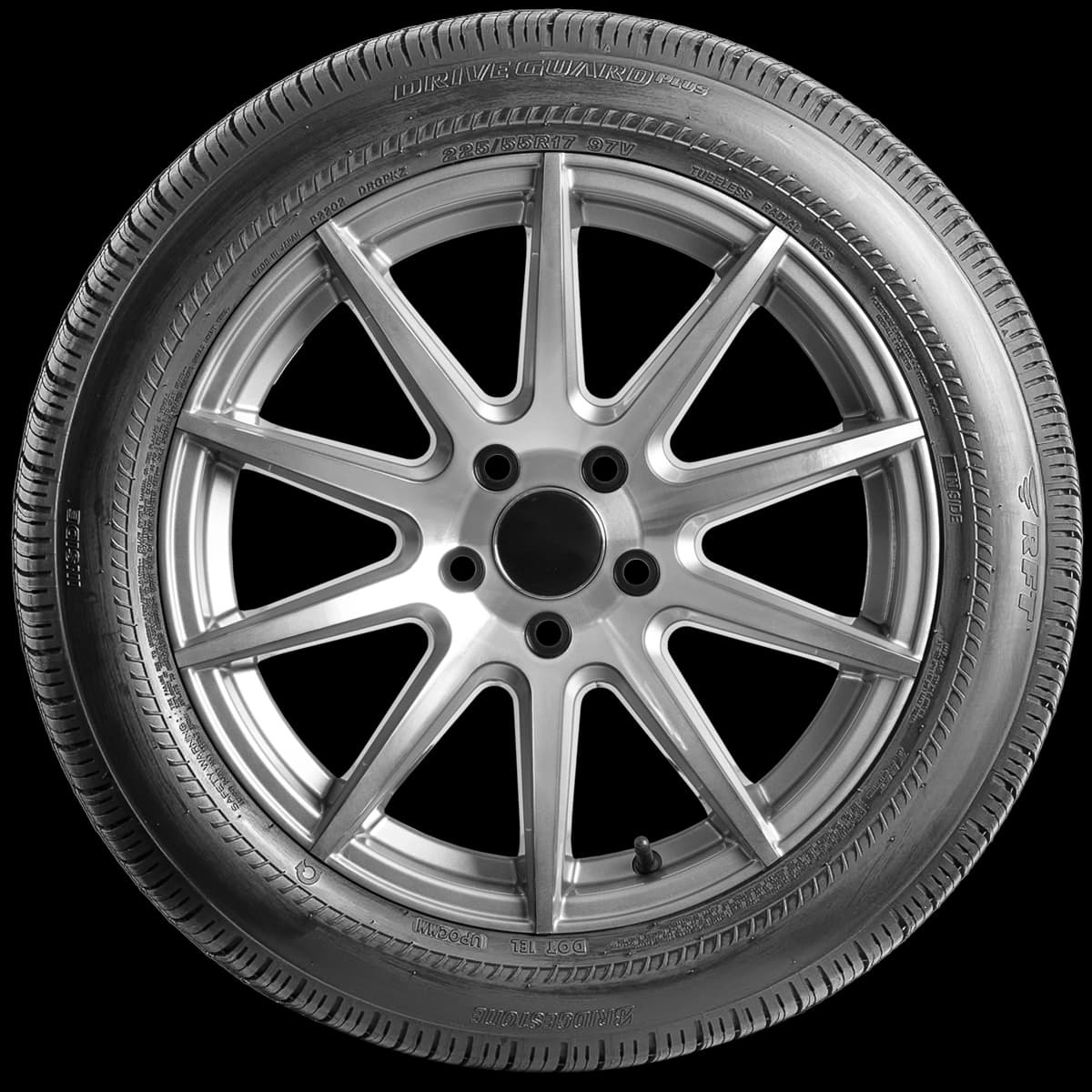 Bridgestone Driveguard Plus 17" side tire