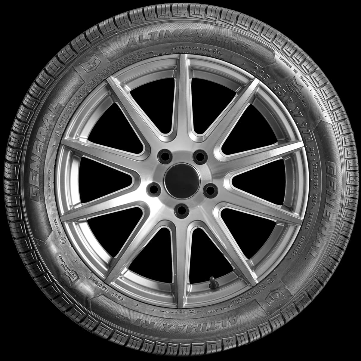 General Altimax RT45 17" side tire