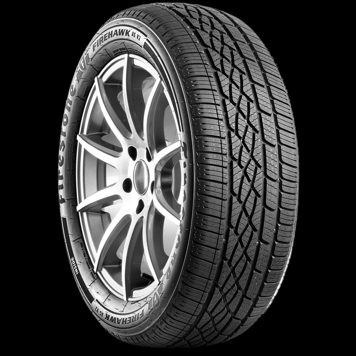 Firestone Firehawk AS V2 17" angled tire