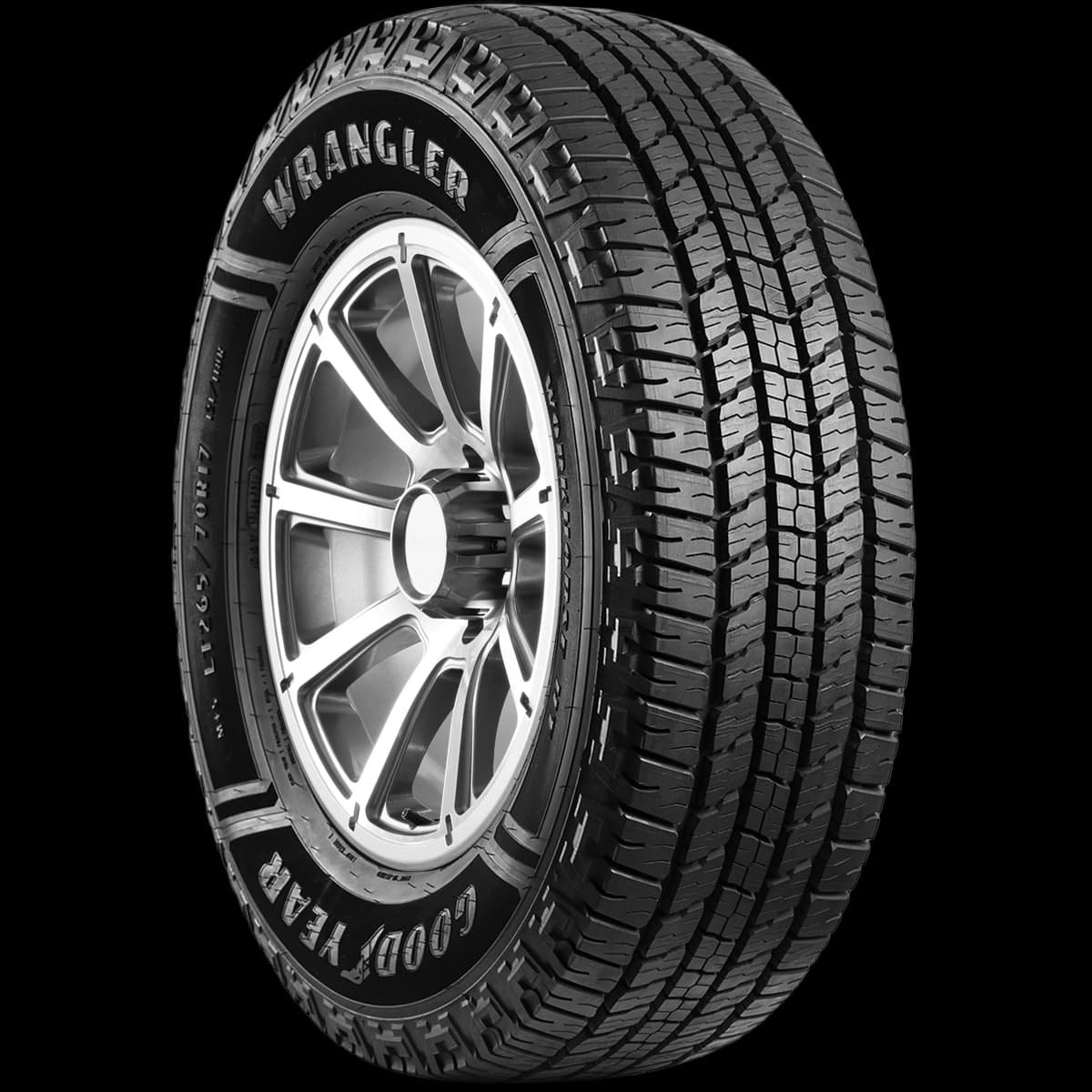 Goodyear Wrangler Workhorse HT 17" angled tire