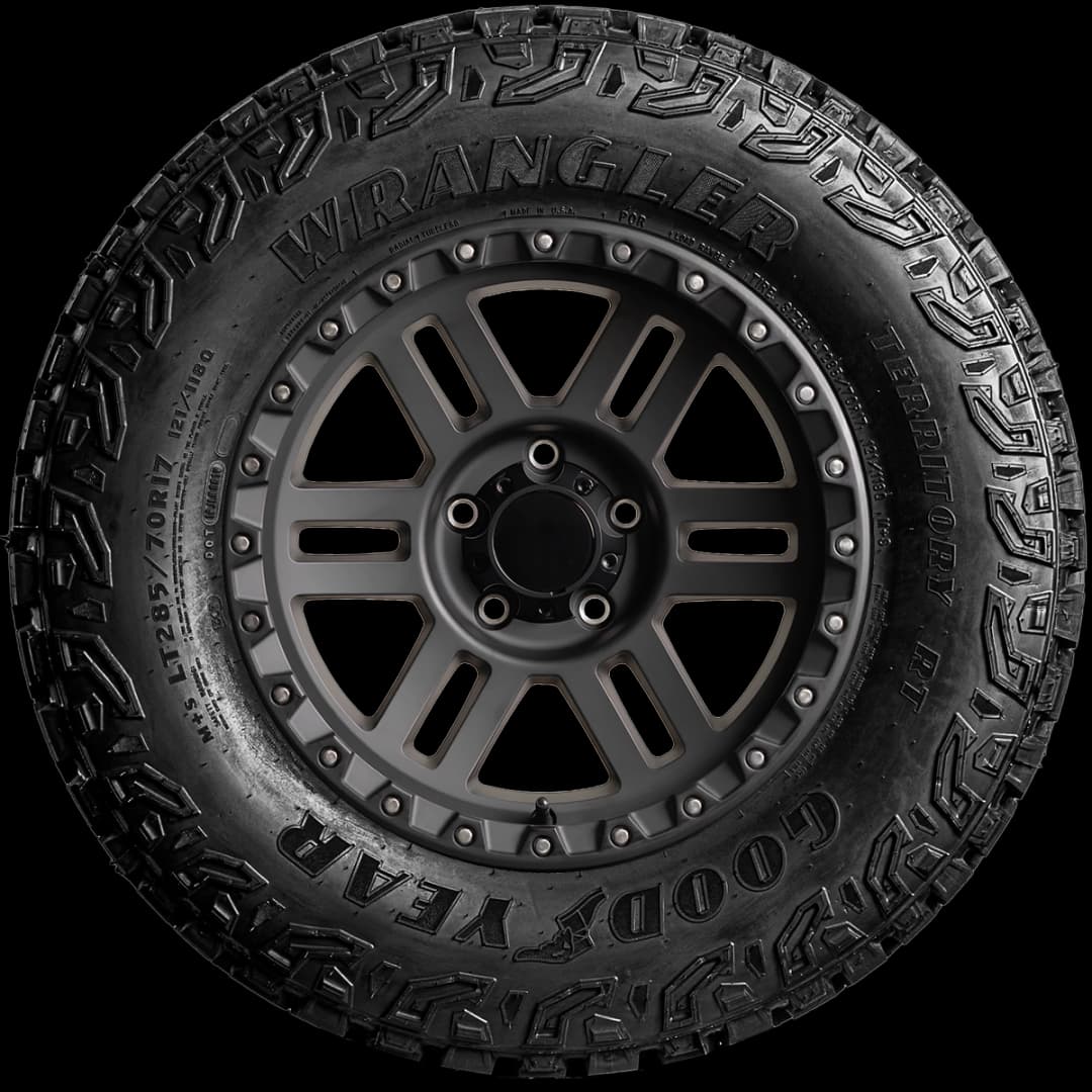 Goodyear Wrangler Territory RT 17" side tire