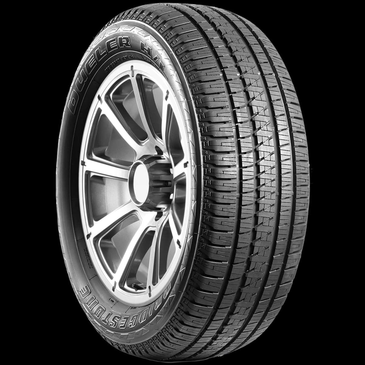 Bridgestone Dueler H/L Alenza 20" angled tire