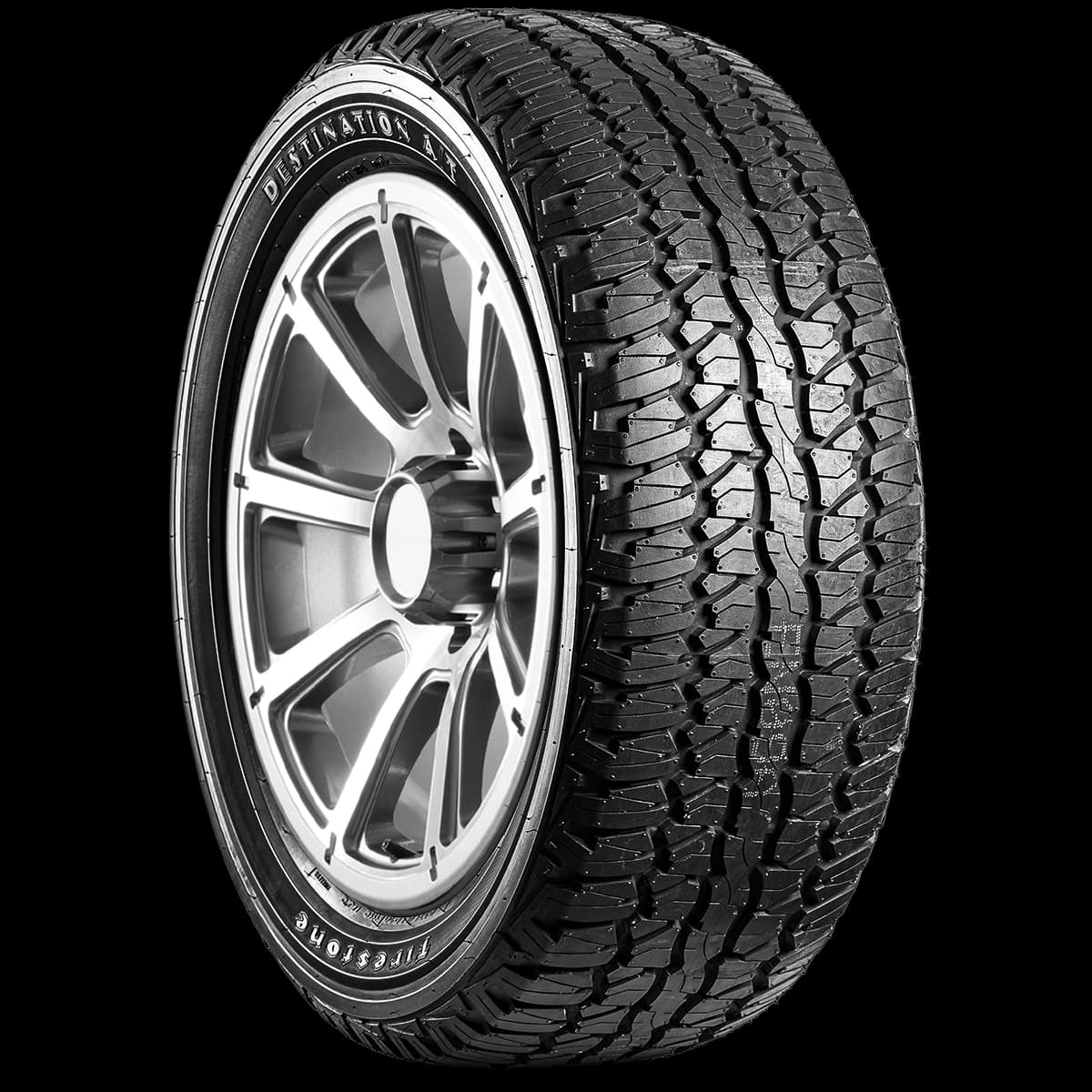 Firestone Destination AT with UNI-T 20" angled tire