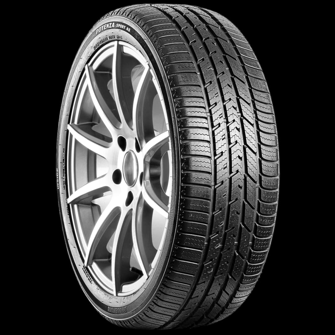 Bridgestone Potenza Sport AS 20" angled tire