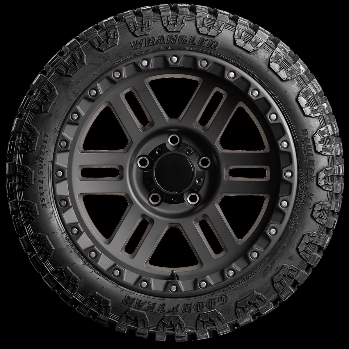 Goodyear Wrangler Boulder MT 20" side tire