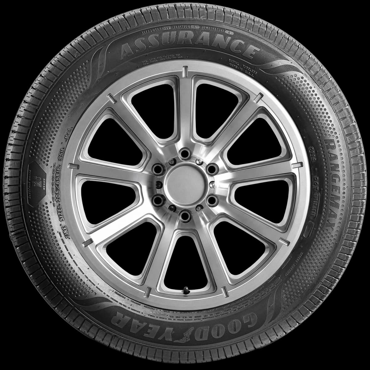 Goodyear Assurance Rangemax 17" side tire